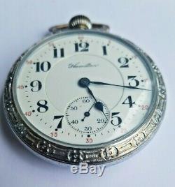 Antique 1913 Hamilton / Grade 992 / 21 Jewels / Size 16 / Pocket Watch