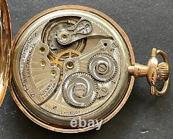 Antique 1914 Hamilton Grade 910 Pocket Watch Running Fahys GF Case 12s 17j USA