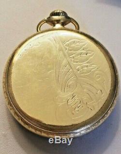 Antique 1915 Hamilton / 21 Jewels/Size 16/ 14k Gold Filled Railroad Pocket Watch
