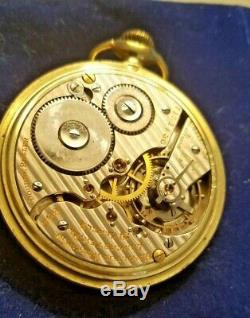 Antique 1915 Hamilton / 21 Jewels/Size 16/ 14k Gold Filled Railroad Pocket Watch