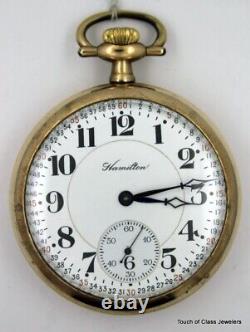Antique 1915 Hamilton 992 Size 16s 21 Jewel Railroad Grade Pocket Watch