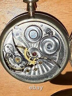 Antique 1919 Hamilton Pocket Watch With Original Receipt Registration Box Works