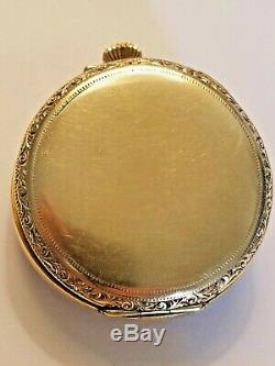 Antique 1923 Hamilton Pocket Watch / Size 12 / 23 JEWELS / 10k Gold Filled Case