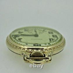 Antique 1939 Hamilton 992 Elinvar 10k Gold Filled Railroad Pocket Watch