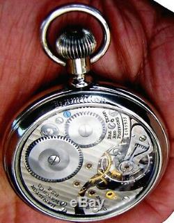 Antique 21 Jewel Salesman Display Case RR Pocket Watch Hamilton 992-B Working