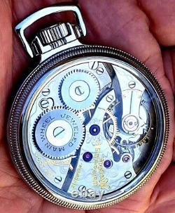 Antique 21 Jewel See Through Back Display Case Pocket Watch Waltham Riverside