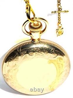 Antique 21 Jewels 18 Size Gold Filled Railroad Pocket Watch Hamilton 940