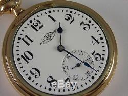 Antique 21j Ball Hamilton 16s, 999M pocket watch. Ball Gold filled case. 1914