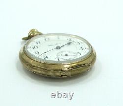 Antique 51mm HAMILTON 14k Gold Filled 20Yrs 17 Jewel Winding Pocket Watch 19272