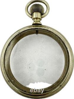 Antique 52mm 16 Size Hamilton Salesman Open Face Pocket Watch Case 52mm Nickel