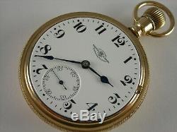 Antique Ball Hamilton 18s, 999 17 jewel Rail Road pocket watch. Gold filled case