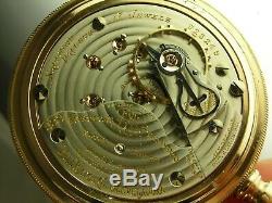 Antique Ball Hamilton 18s, 999 17 jewel Rail Road pocket watch. Gold filled case
