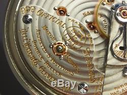 Antique Ball Hamilton 19 jewels 999G pocket watch. Brotherhood of Locomotive F&E