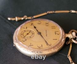 Antique HAMILTON Pocket Watch #956 with Original Chain and Closure