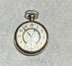 Antique Hamilton 10k Gold Filled 1929 Pocket Watch Wadsworth 6476535 17 Jewels