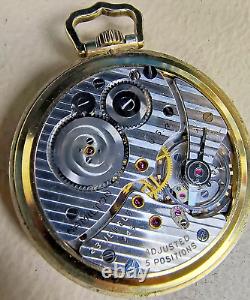 Antique Hamilton 10s 23j Yellow Gold Filled Kellogg Model Pocket Watch