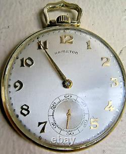 Antique Hamilton 10s 23j Yellow Gold Filled Kellogg Model Pocket Watch