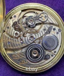 Antique Hamilton 12s 23j 922 Grade Pocket Watch In Solid 14k Yellow Gold Case