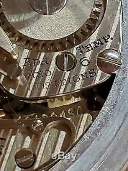 Antique Hamilton 16s 4992B 22 Jewels Navigational WW2 Pocket Watch (PARTS)
