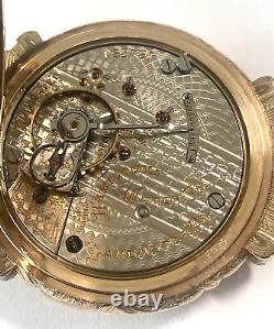 Antique Hamilton 21 Jewel Solid 14K Gold With Diamond A. N. Anderson Pocket Watch
