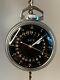 Antique Hamilton 4992b Gct Wwii Military Pocket Watch, 22j, Running, With Fob