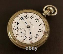 Antique Hamilton 924 Pocket Watch 17 Jewels 18 Size Swing Out Case Ca. 1912