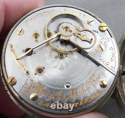 Antique Hamilton 924 Special Pocket Watch, Gilt Trim, Lever Set, 1911