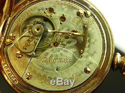 Antique Hamilton 937 pocket watch. Private label 1900. Very nice Hunter case