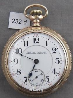 Antique Hamilton 940, 18 Size, 21 Jewel, Railroad Pocket Watch
