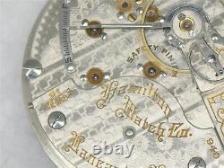 Antique Hamilton 940 21 Jewel Railroad Pocket Watch Mov't & Dial, Running