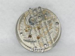 Antique Hamilton 940 21 Jewel Railroad Pocketwatch Movement & Dial, Running