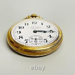 Antique Hamilton 974 10k Gold-Filled Electric Railway Special Pocket Watch Works
