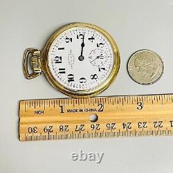 Antique Hamilton 974 10k Gold-Filled Electric Railway Special Pocket Watch Works