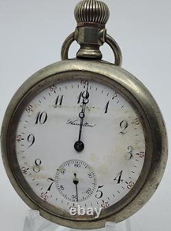 Antique Hamilton 974 16s 17j Pocket Watch FOR PARTS REPAIR