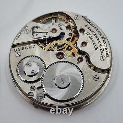 Antique Hamilton 974 16s 17j Pocket Watch FOR PARTS REPAIR