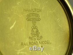 Antique Hamilton 992 16s Rail Road pocket watch Green gold Model 5 Hamilton case