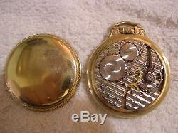 Antique Hamilton 992 B 21 Jewels Pocket Watch/ 10 K Gold Filled Case