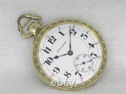 Antique Hamilton 992 Bar Over Crown Railroad Watch, 14k Gold Case, Running