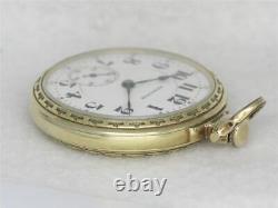 Antique Hamilton 992 Bar Over Crown Railroad Watch, 14k Gold Case, Running