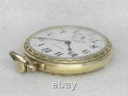 Antique Hamilton 992 Bar Over Crown Railroad Watch, 14k Gold Case, Running