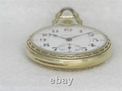 Antique Hamilton 992 Bar Over Crown Railroad Watch, 14k Gold Case, Running