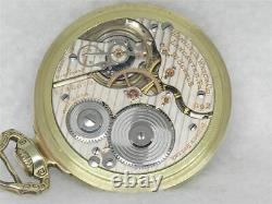 Antique Hamilton 992 Bar Over Crown Railroad Watch, 14k Gold Case, Running