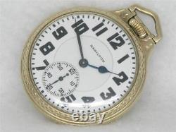 Antique Hamilton 992 Pocket Watch In Original Boc 10k Gold Fill Case, Running