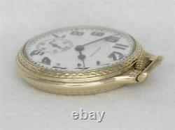 Antique Hamilton 992 Pocket Watch In Original Boc 10k Gold Fill Case, Running