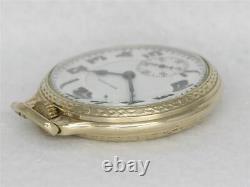 Antique Hamilton 992 Pocket Watch In Original Boc 10k Gold Fill Case, Running