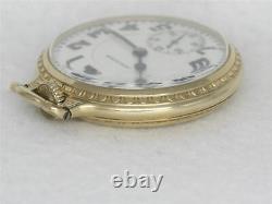 Antique Hamilton 992 Pocket Watch In Original Boc 10k Gold Fill Case, Serviced