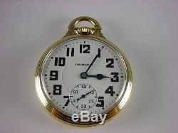 Antique Hamilton 992B 16s Rail Road pocket watch. Gold filled. 21 jewels. 1941