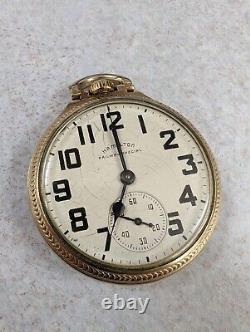 Antique Hamilton 992B Railway Special 21J 992 10K GF Pocket Watch Works 21 Jewel