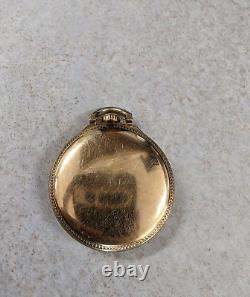 Antique Hamilton 992B Railway Special 21J 992 10K GF Pocket Watch Works 21 Jewel