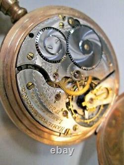 Antique Hamilton Gold Filled Grade 975 Hunting Case Pocket Watch 17 Jewels #11